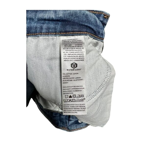 Vintage****LEVI'S***DENIZEN HIGH RISE SKINNY FIT WOMENS BLUE JEANS Size 4S 27X28 - Picture 9 of 9